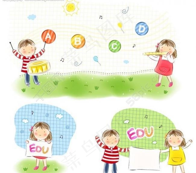 儿童插画图片