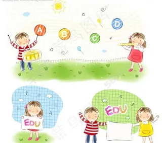 儿童插画图片