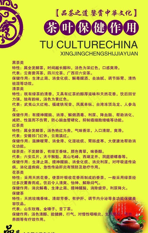茶文化展板图片psd模版下载
