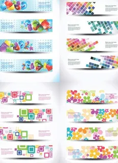 精美特效图案横幅矢量素材 精美特效图案横幅矢量素材