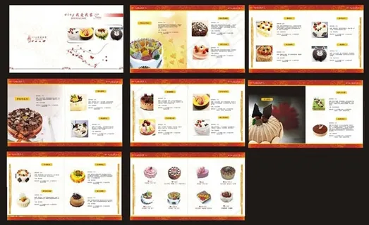 精美蛋糕画册设计矢量素材