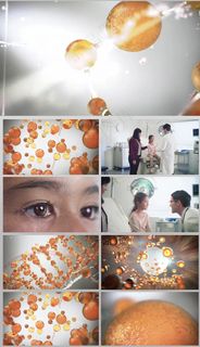 唯美金色DNA特效演示视频