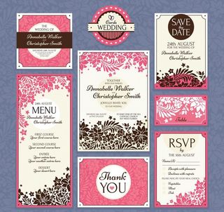 婚礼邀请卡图片