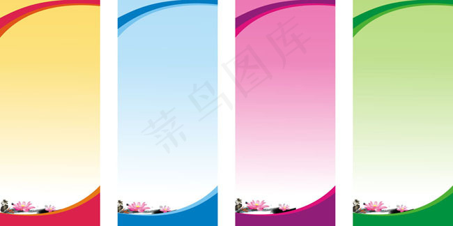 漂亮展板背景矢量素材