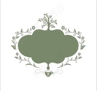茶叶盒花纹饰边图片
