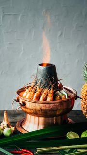 虾火锅高清摄影图片