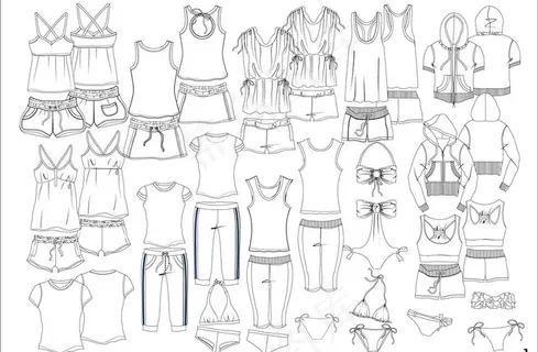 服装款式图图片