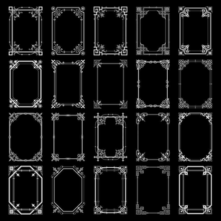 创意欧式复古花纹边框素材