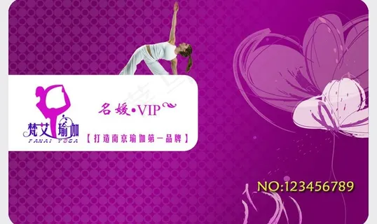 瑜伽名媛vip卡图片 瑜伽名媛vip卡图片