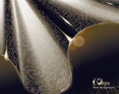 欧式复古纹样背景矢量图