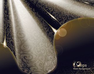 欧式复古纹样背景矢量图