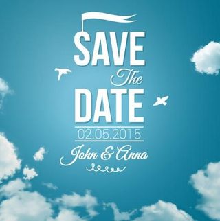 光晕的婚礼邀请背景矢量02