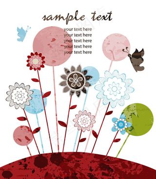 手绘插画01线稿矢量素材