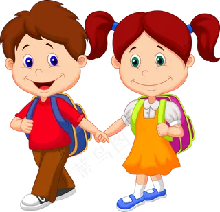 卡通儿童小孩学生幼儿图片素材