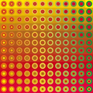 黄色圆圈底纹