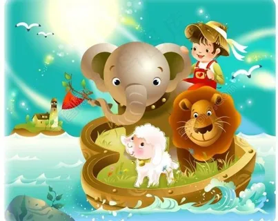 卡通儿童插画图片