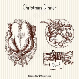 手拉美味的圣诞大餐