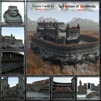 欧式建筑3d模型下载3d素材 10