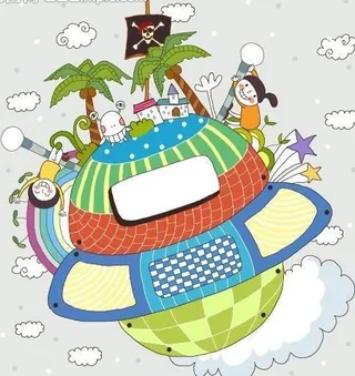 矢量儿童插画图片