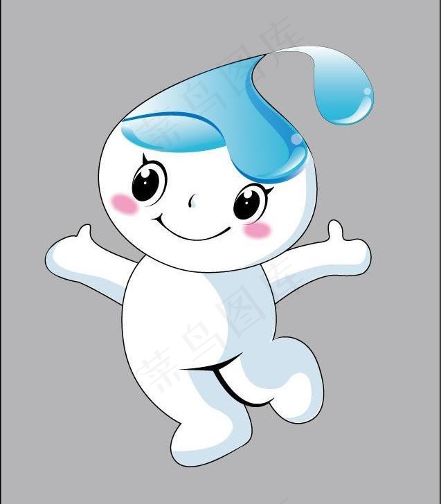 吉祥物海妹图片ai矢量模版下载