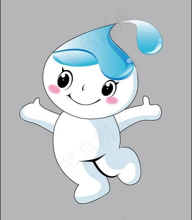 吉祥物海妹图片ai矢量模版下载