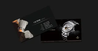 高档创意名表名片