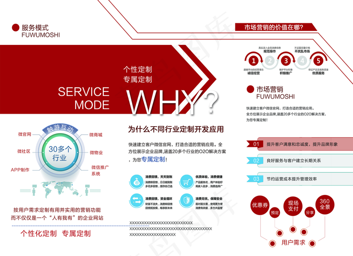 创意公司宣传三折页模板设计