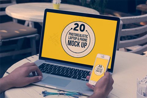 笔本记和手机样机