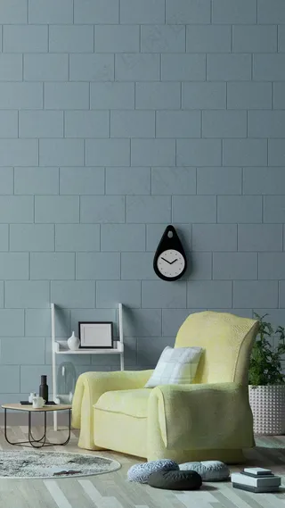 沙发挂钟高清摄影图片