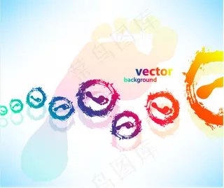 华丽的指纹向量