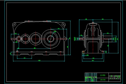 三级平行轴硬齿面减速机外形尺寸系列... 三级平行轴硬齿面减速机外形尺寸系列...