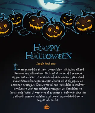  精美万圣节海报背景02...