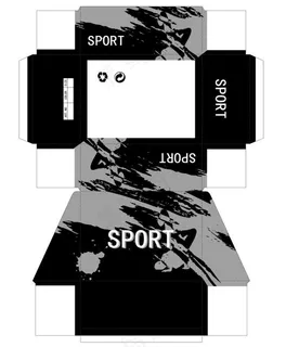 鞋类盒子包装模版图片模板下载