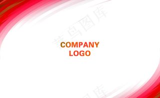 红色时尚名片设计