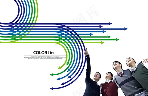 色彩线条