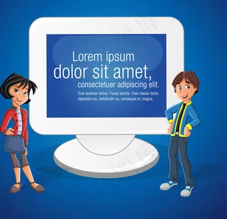 商业卡通人物矢量素材2