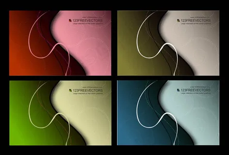 动感线条卡片名片设计PSD素材