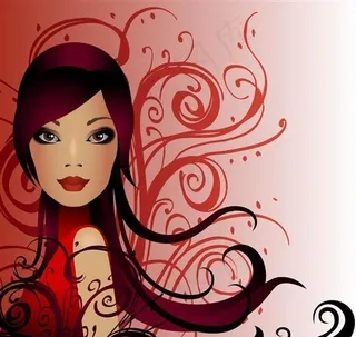 现代时尚潮流女性矢量素材 eps格...