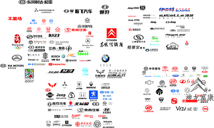 矢量汽车标志大全cdr矢量模版下载