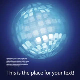 矢量科技方块动感地球素材