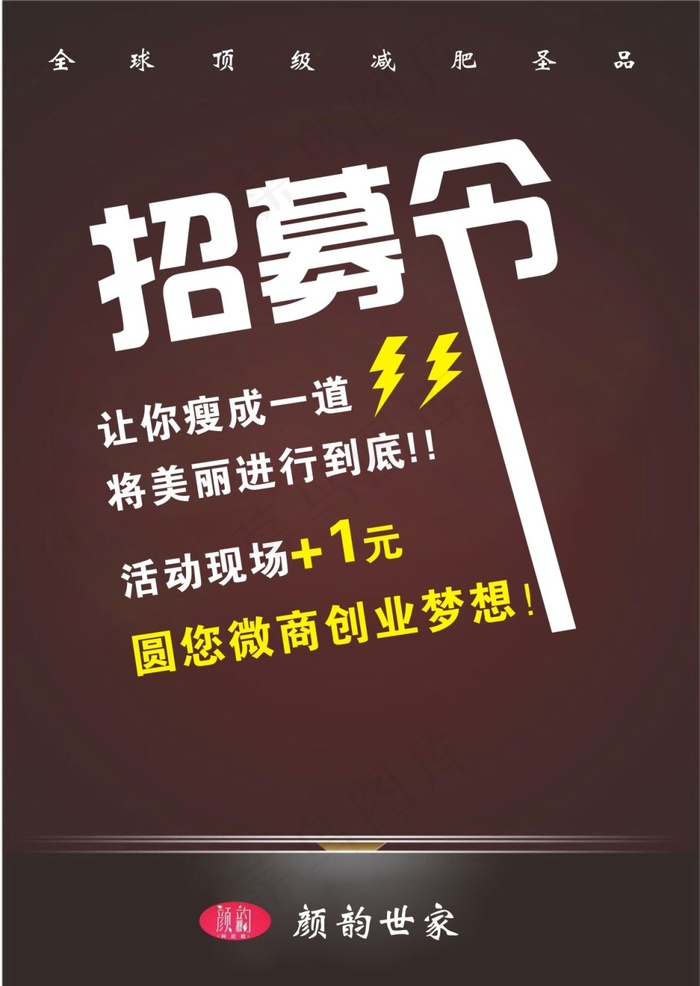 创业1元微商减肥药减肥产品cdr矢量模版下载