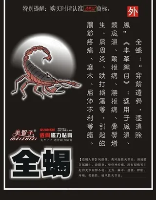 丁教授系列外用贴膏海报矢量图图片