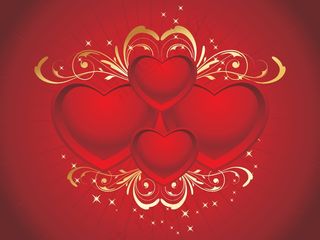 红色浪漫爱的背景