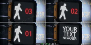 用AE制作简单的人行横道指示灯