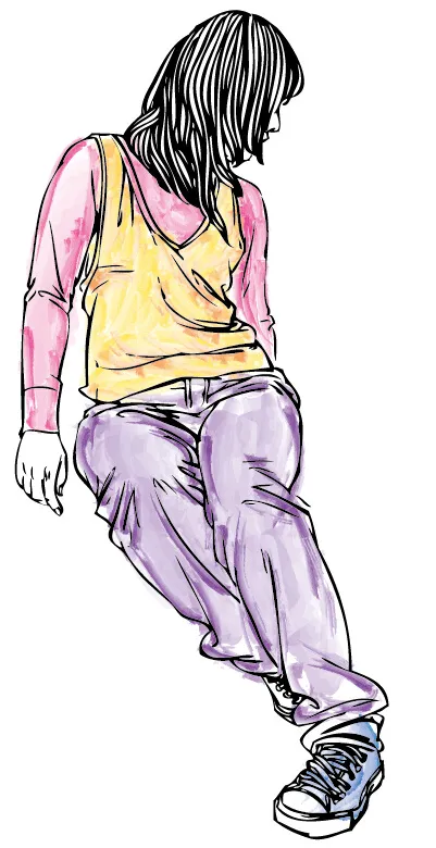 矢量水粉人像ai矢量模版下载