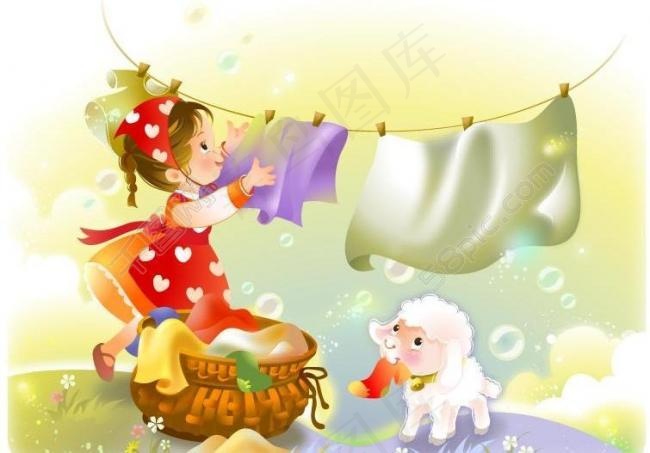 卡通儿童插画图片