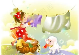 卡通儿童插画图片