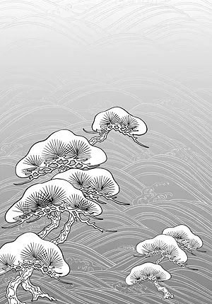 日本的植物花卉矢量素材图45（eps,ai矢量模版下载