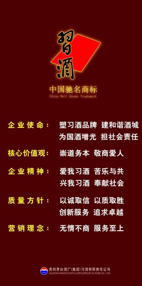 金质习酒 企业文化图片