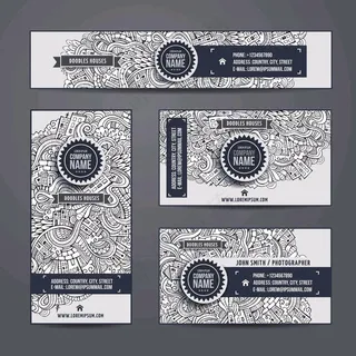 横幅花纹吊牌广告矢量素材